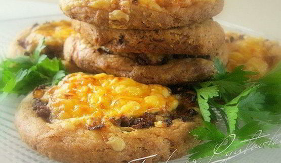 лепешки с мясом