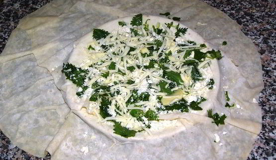 лепешки с начинкой к завтраку