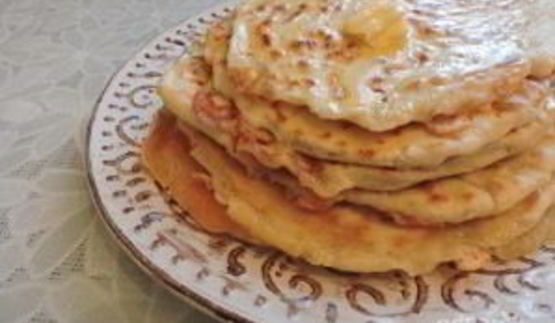 лепешки с сыром на кефире на сковороде