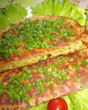 Луковая лепешка