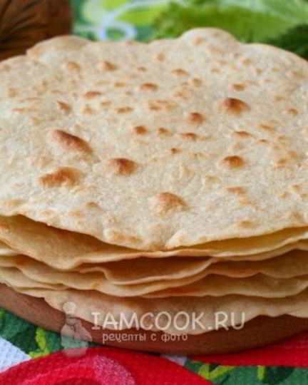 Рецепт мексиканской лепешки тортилья