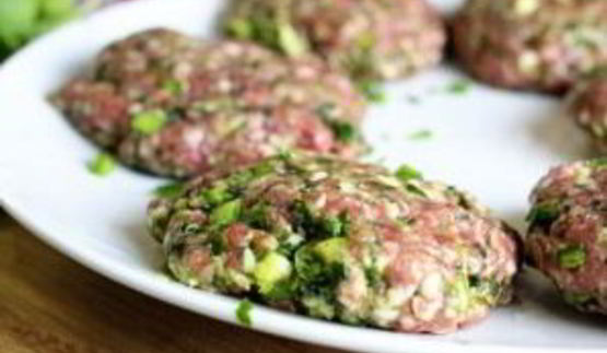 пита с фаршем и овощами