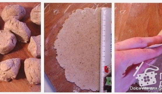 тонкие пшенично-ржаные лепешки с орехами