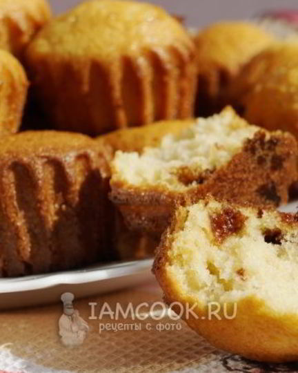 Рецепт американских маффинов с кусочками шоколада