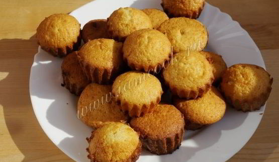 американские маффины с кусочками шоколада