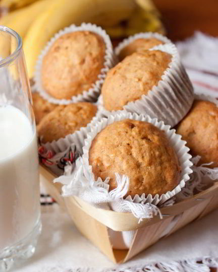 Рецепт банановых маффинов с кокосом и грецкими орехами