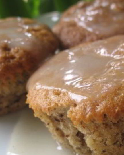 Рецепт банановых маффинов с лимонной глазурью