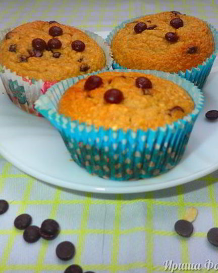 Рецепт банановых маффинов с овсянкой в блендере