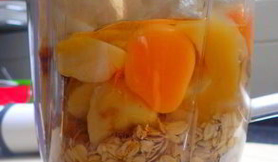 банановые маффины с овсянкой в блендере