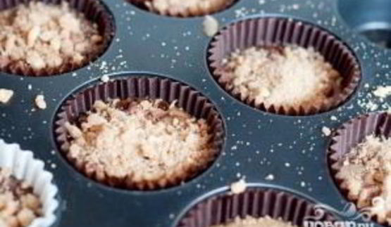 банановые маффины с шоколадом