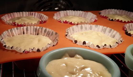 банановые маффины с вареной сгущенкой