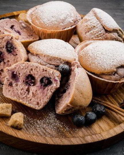 Рецепт черничных маффинов