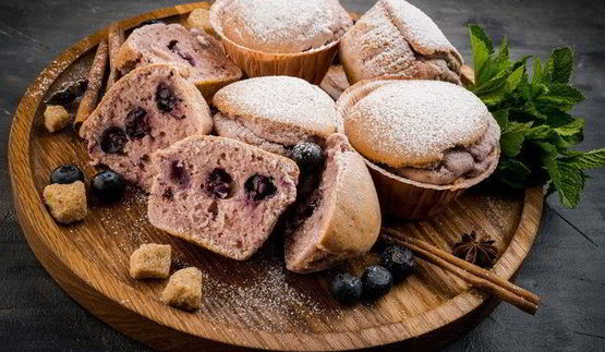 черничные маффины