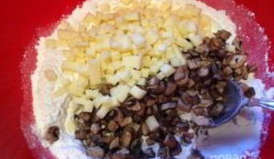 грибные маффины с сыром и зеленью