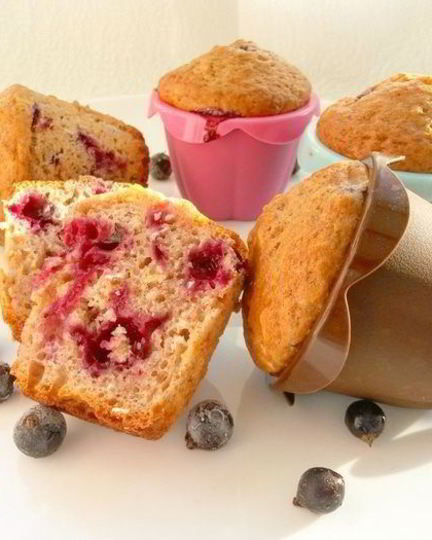 Рецепт йогуртовых маффинов с черной смородиной