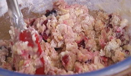 клюквенно-ежевичные маффины