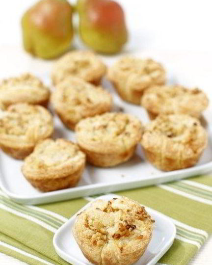 Рецепт кукурузных маффинов с грушей и карамелизованным имбирем