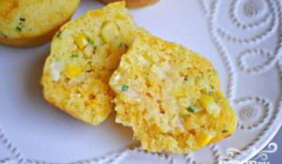 кукурузные маффины с сыром чеддер