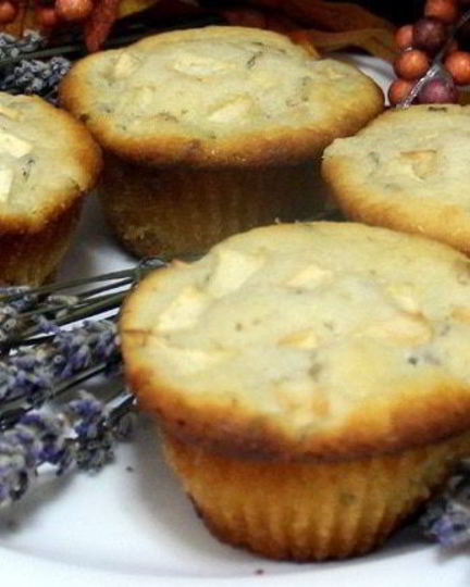 Рецепт лавандово-яблочных маффины