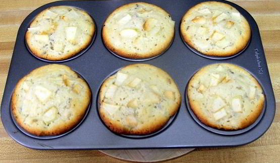 лавандово-яблочные маффины