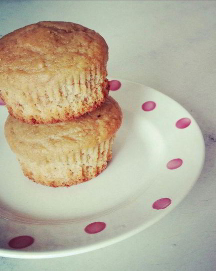 Рецепт маффинов без масла из овсяной муки с бананом