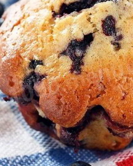 Рецепт маффинов с черникой с корицей на молоке