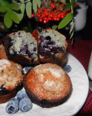 Маффины с черникой