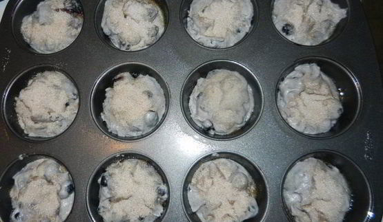 маффины с черникой