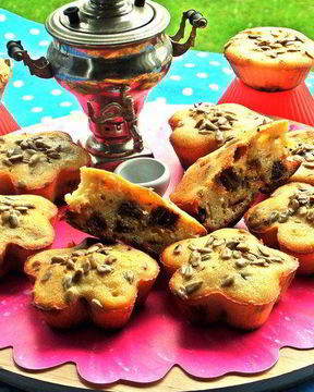 Маффины с финиками и семечками