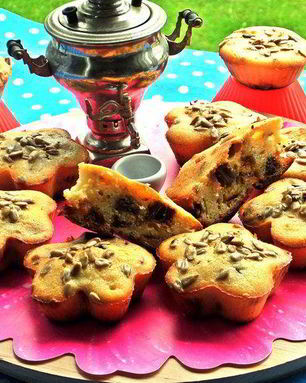 Маффины с финиками и семечками