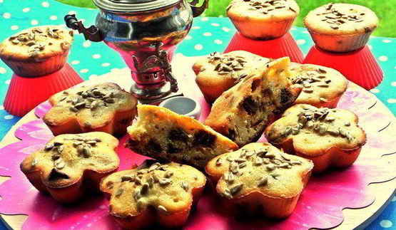 маффины с финиками и семечками