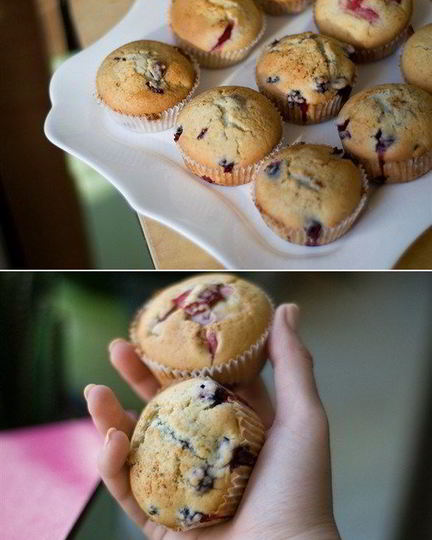 Рецепт маффинов с голубикой