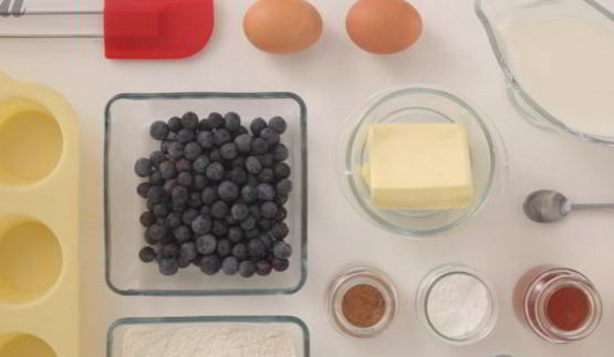 маффины с голубикой