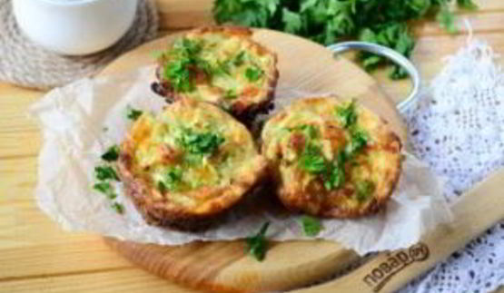 маффины с кабачком и сыром