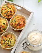 Маффины с картофелем, сыром и зеленью