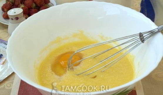 маффины с клубникой