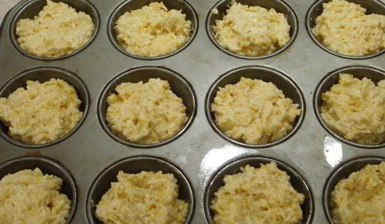 маффины с мраморным сыром