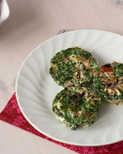 Рецепт маффинов с помидорами и шпинатом