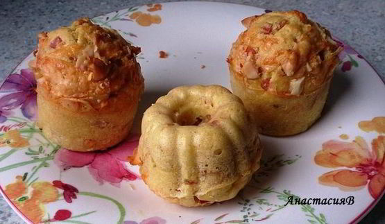 маффины с сыром и орехами макадамии