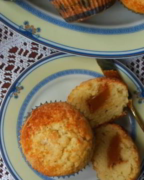 Маффины с вареной сгущенкой