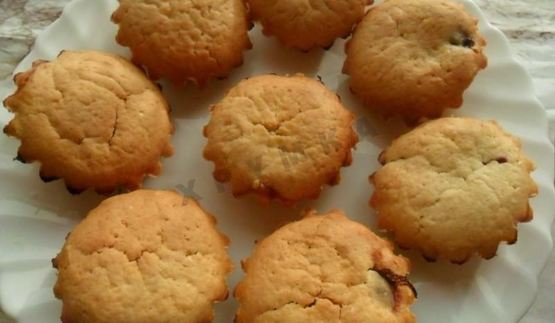 маффины с вишней