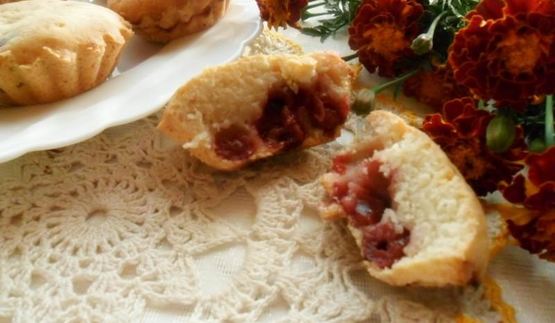 маффины с вишней