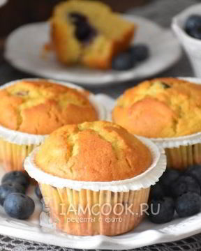 Маффины с ягодами на рисовой муке
