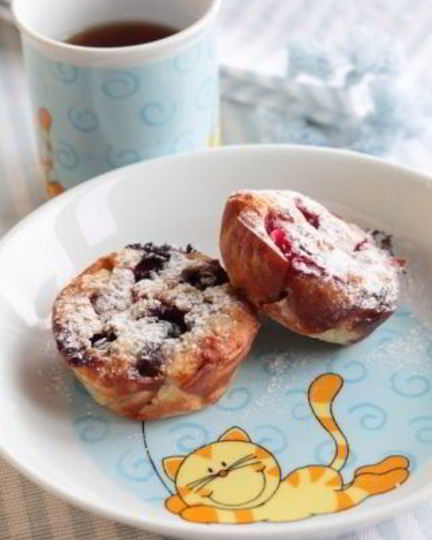 Рецепт маффинов со свежей голубикой