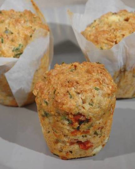 Рецепт миндально-творожных маффины со шнитт-луком