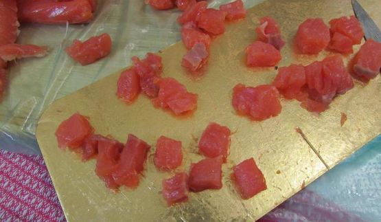 мини-маффины с семгой