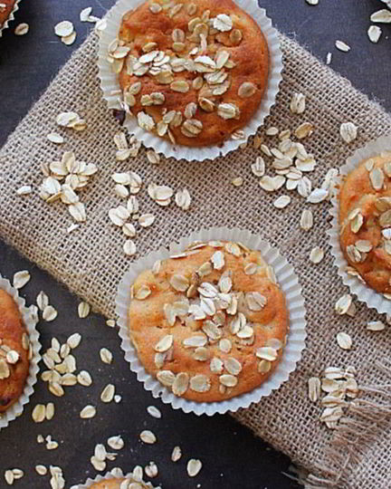 Рецепт овсяных маффинов с яблоками