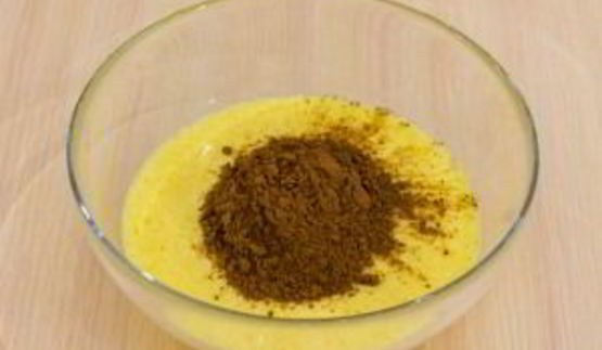 шоколадные маффины с вареной сгущенкой