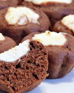 Шоколадные маффины-ватрушки с творогом