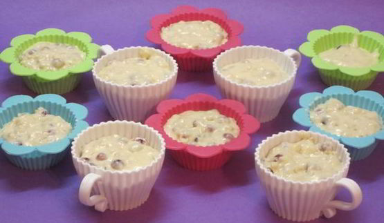 смородиновые маффины с безе